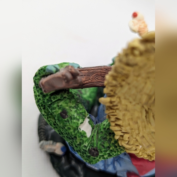 Vintage Country Banjo Frog Porcelain Figurine By Kathy Wise 1997 - Picture 7 of 8